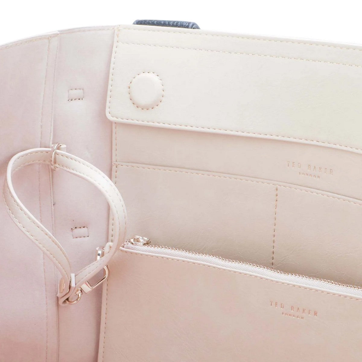 White - Lifestyle - Ted Baker Jimma Knotted Faux Leather Tote Bag