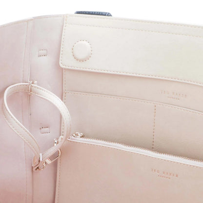 White - Lifestyle - Ted Baker Jimma Knotted Faux Leather Tote Bag