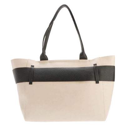 White - Back - Ted Baker Jimma Knotted Faux Leather Tote Bag