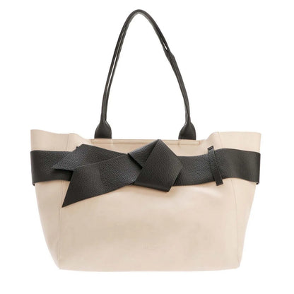 White - Front - Ted Baker Jimma Knotted Faux Leather Tote Bag
