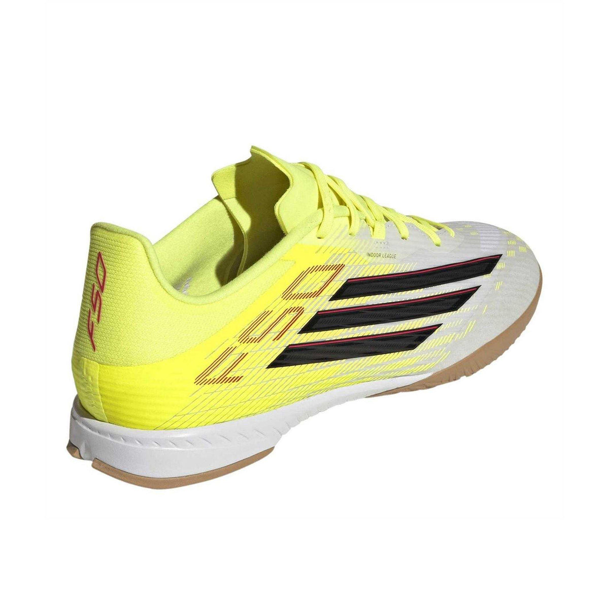 Solar Yellow - Back - Adidas Mens F50 League Futsal Flat Indoor Football Shoes