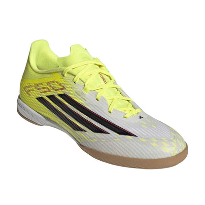 Solar Yellow - Pack Shot - Adidas Mens F50 League Futsal Flat Indoor Football Shoes