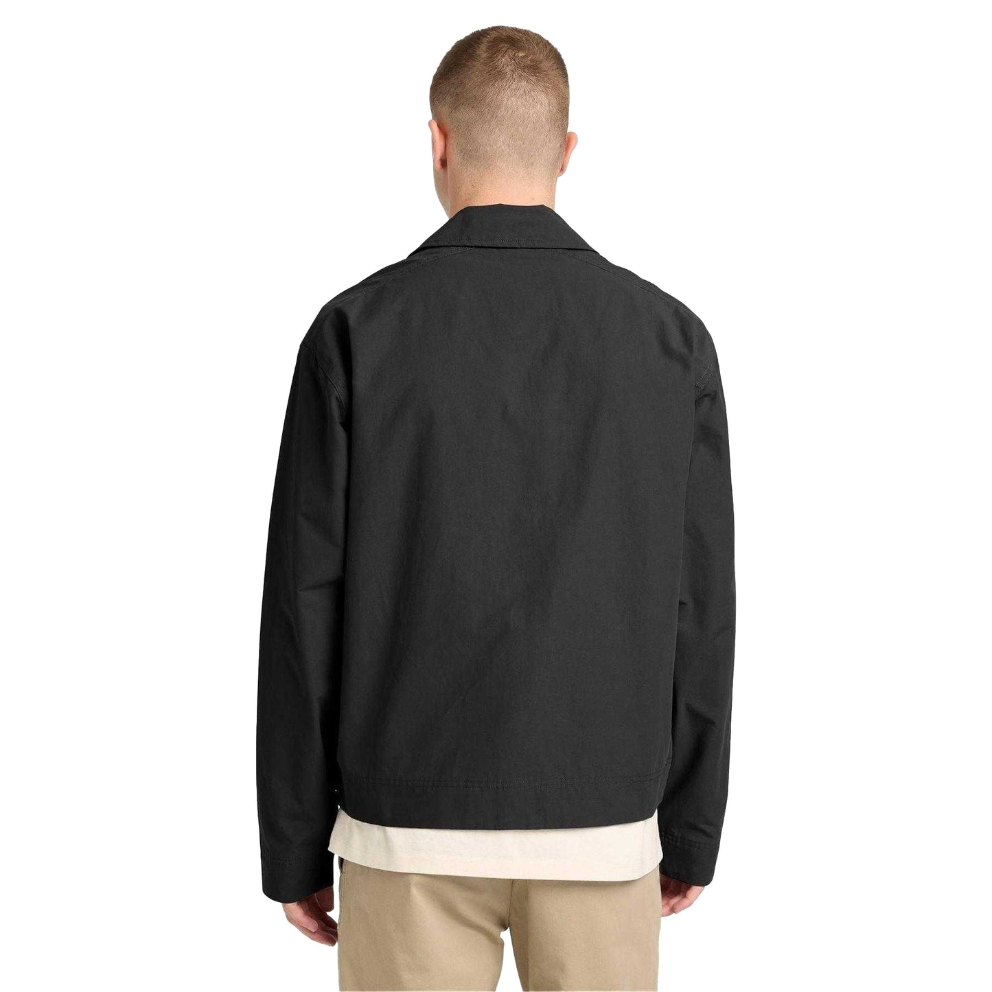 Black - Back - Timberland Mens Relaxed Fit Bomber Jacket
