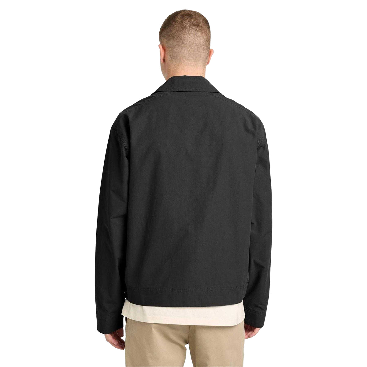 Black - Back - Timberland Mens Relaxed Fit Bomber Jacket