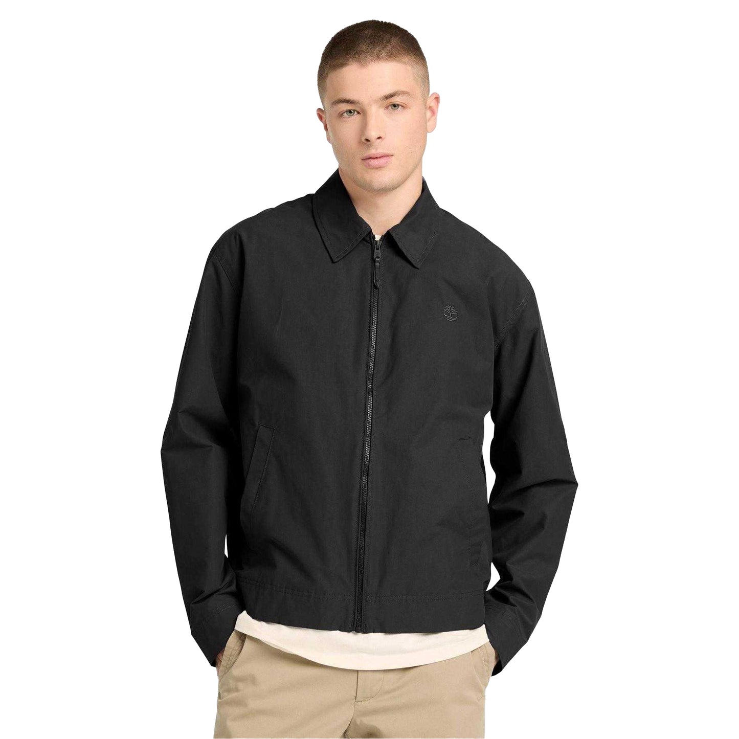 Black - Lifestyle - Timberland Mens Relaxed Fit Bomber Jacket