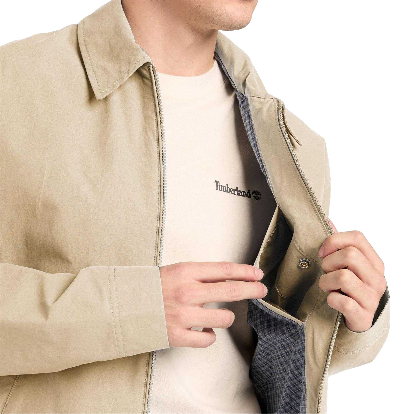 Safari - Side - Timberland Mens Relaxed Fit Bomber Jacket