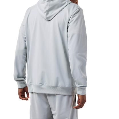Light Grey - Back - Puma Mens Hooded Long-Sleeved Tracksuit Set
