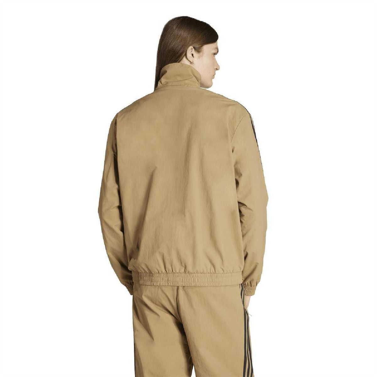 Brown - Back - Adidas Mens Firebird 3 Stripes Track Top