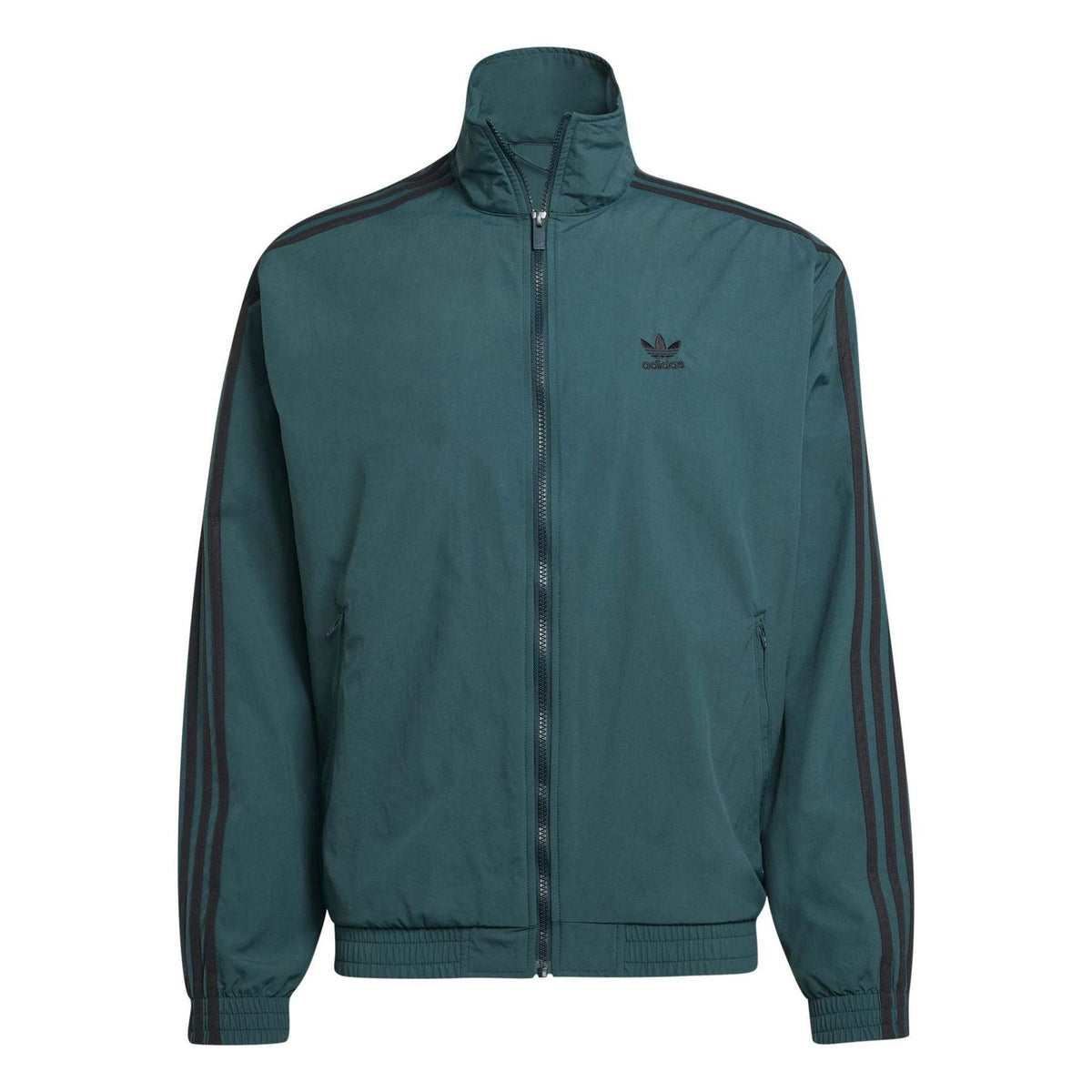 Ivy Green - Front - Adidas Mens Firebird 3 Stripes Track Top