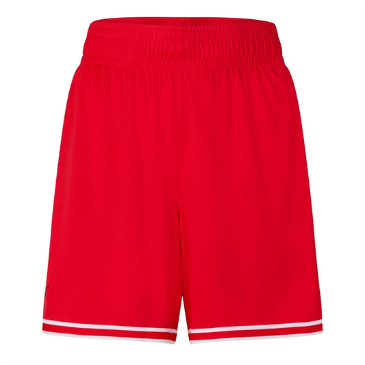 Red - Front - Puma Womens-Ladies Hoops Team Game Performance Shorts
