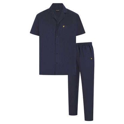 Peacoat - Front - Lyle & Scott Mens Remmington Pyjama Set