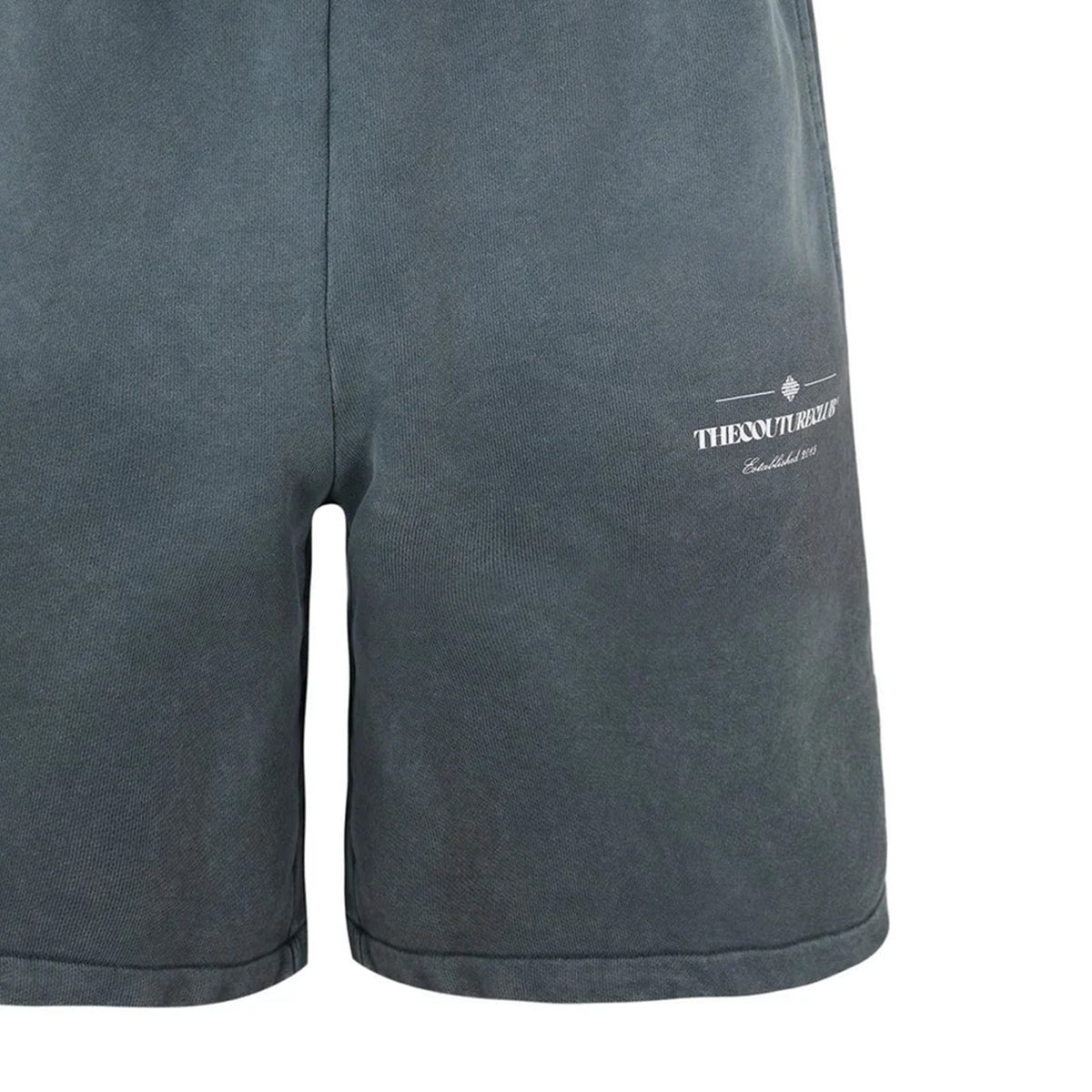 Black - Side - Couture Club Mens Fleece Graphic Shorts