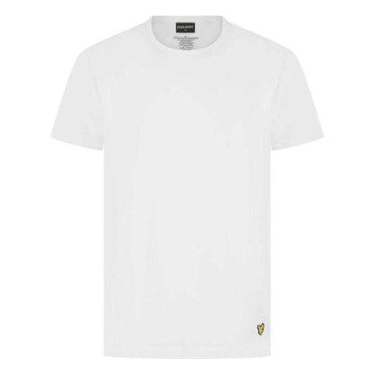 White-Grey - Back - Lyle & Scott Mens Charlie T-Shirt & Shorts Set