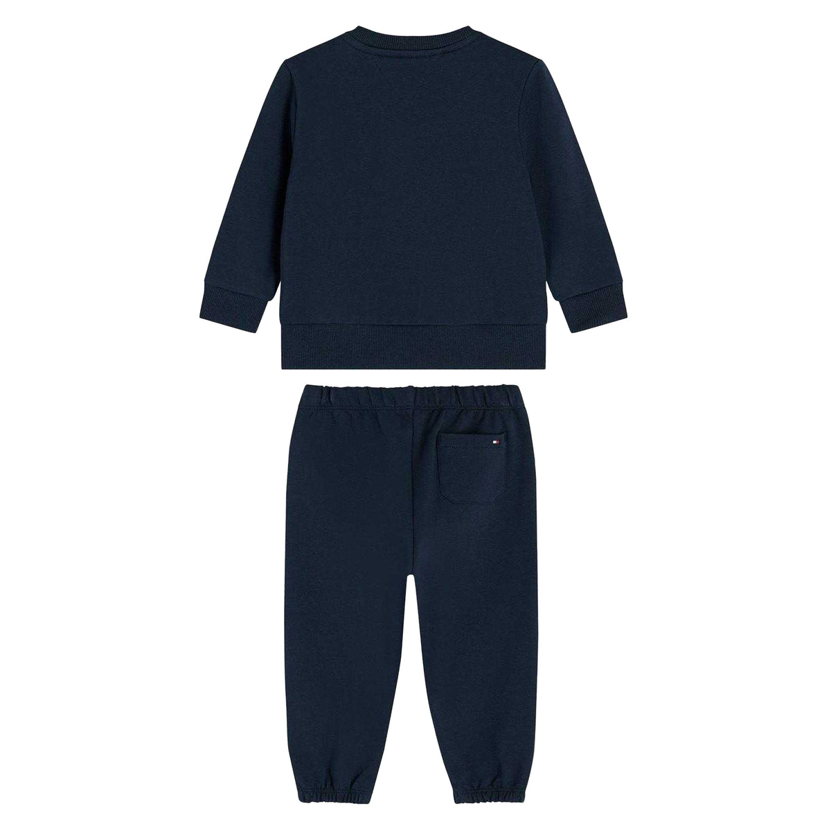 Night Navy - Back - Tommy Hilfiger Childrens-Kids Logo Tracksuit Set