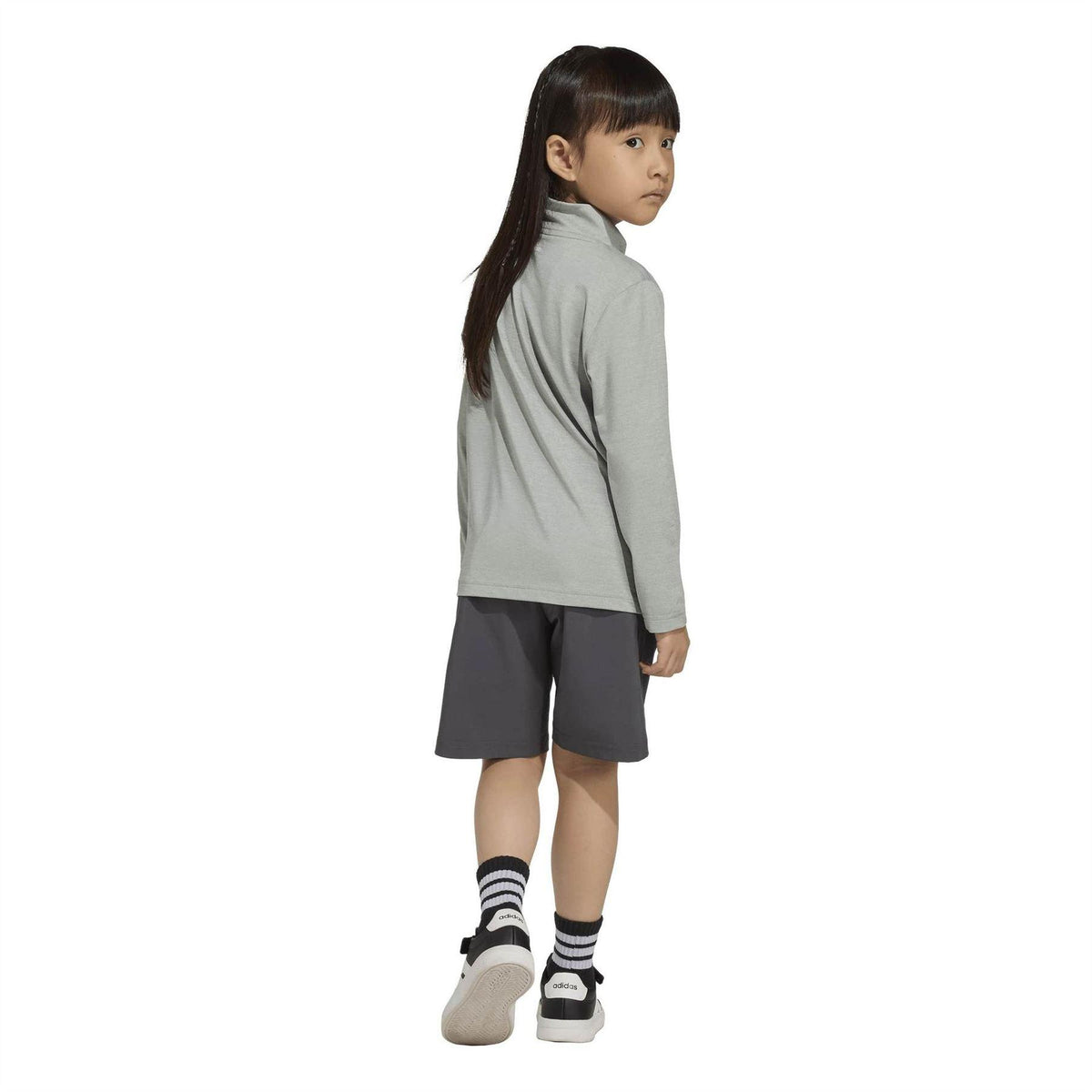Green-Black - Back - Adidas Childrens-Kids Logo Tracksuit Set