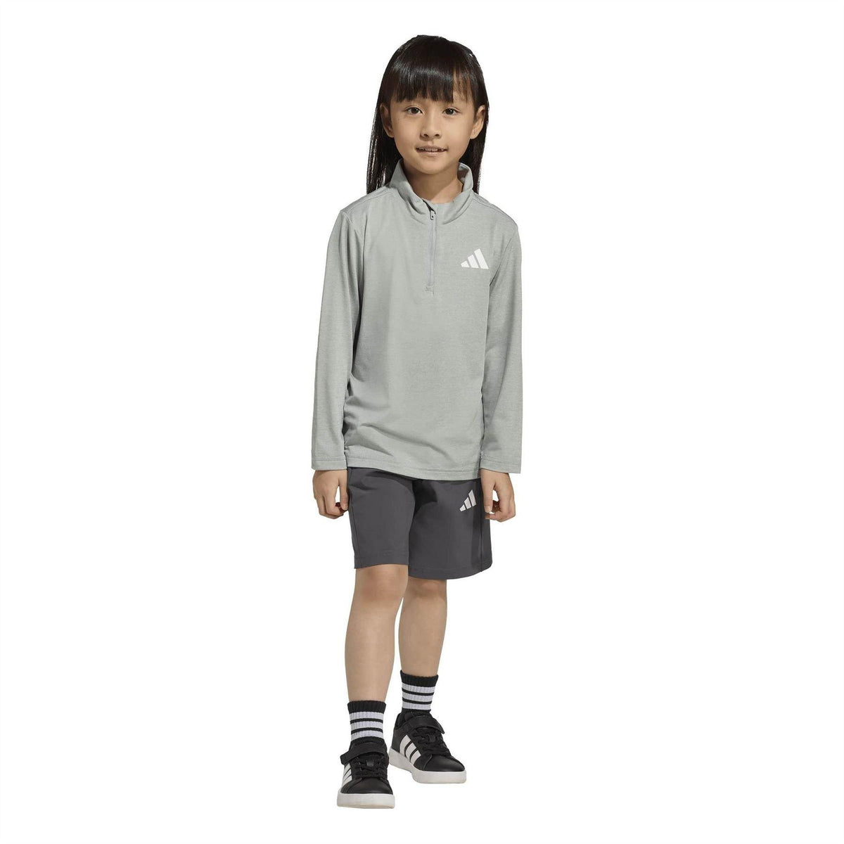Green-Black - Lifestyle - Adidas Childrens-Kids Logo Tracksuit Set