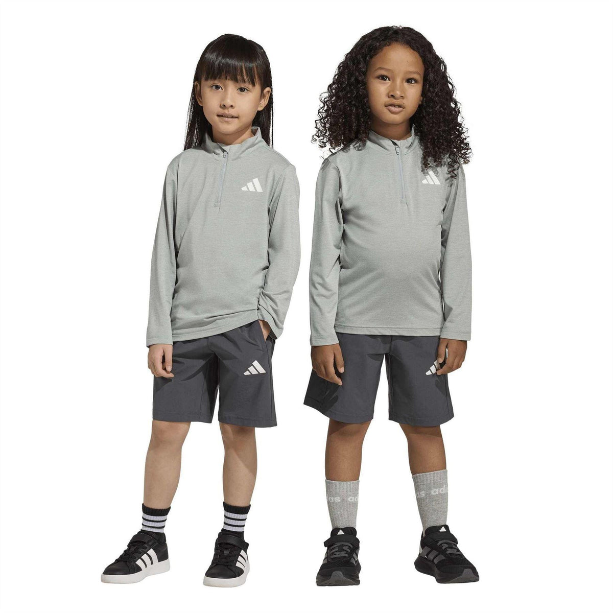 Green-Black - Pack Shot - Adidas Childrens-Kids Logo Tracksuit Set