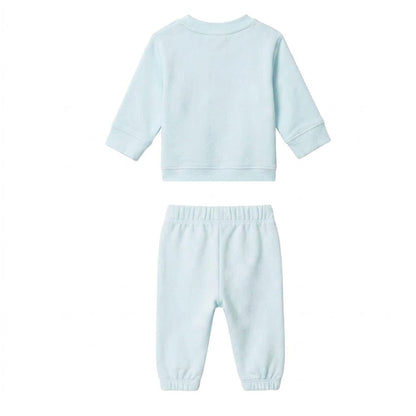 Blue - Back - Calvin Klein Childrens-Kids Logo Co-ord Set