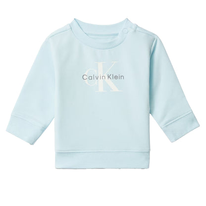 Blue - Side - Calvin Klein Childrens-Kids Logo Co-ord Set