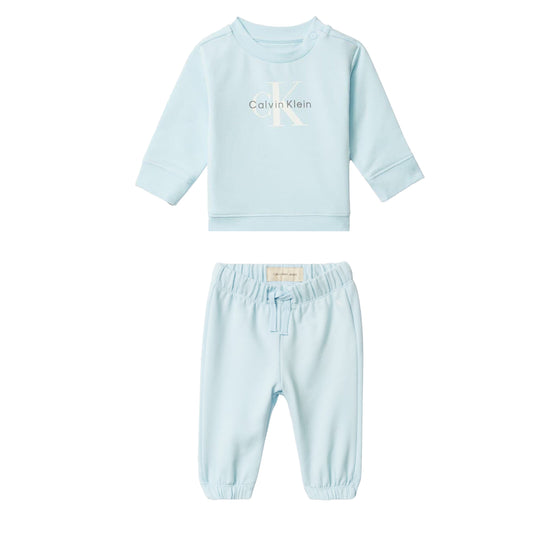 Blue - Front - Calvin Klein Childrens-Kids Logo Co-ord Set