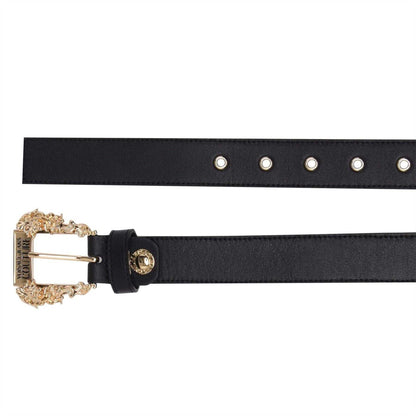Black - Lifestyle - Versace Jeans Womens-Ladies Leather Belt