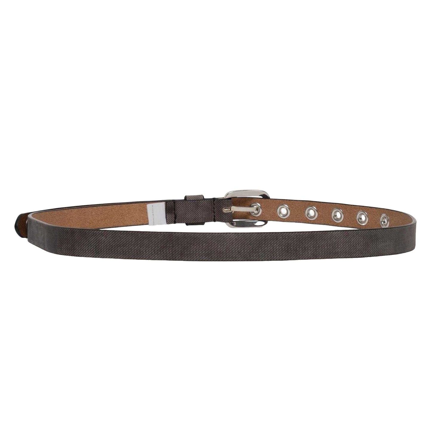 Black - Back - Diesel Womens-Ladies Studded Leather Belt
