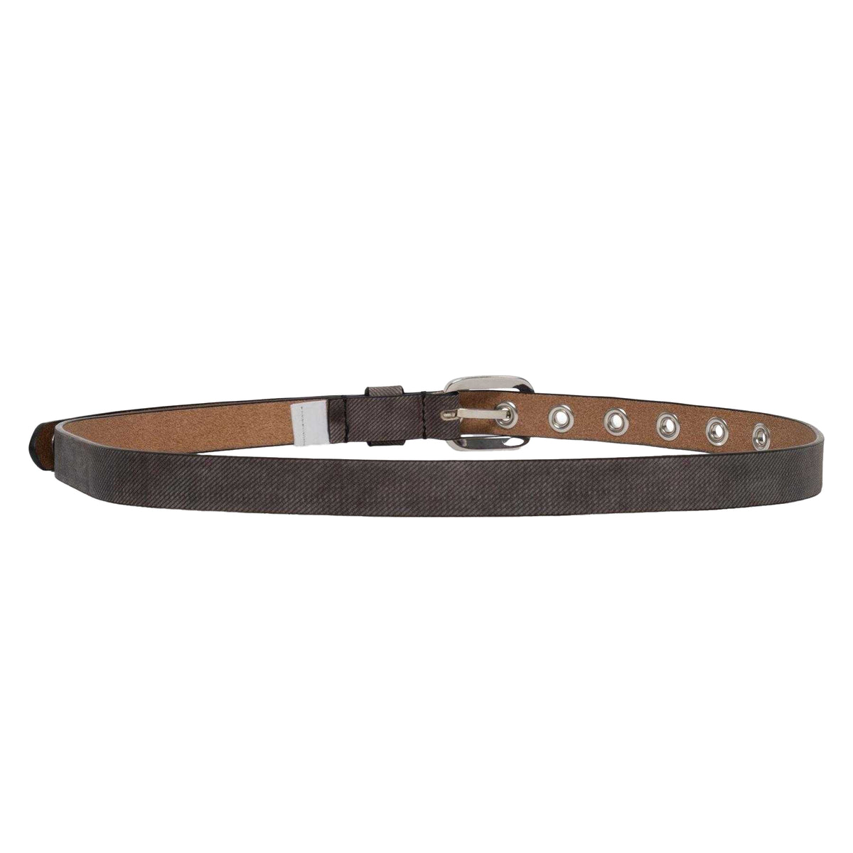 Black - Back - Diesel Womens-Ladies Studded Leather Belt