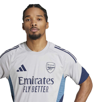 White-Blue - Side - Adidas Mens Arsenal FC Jersey