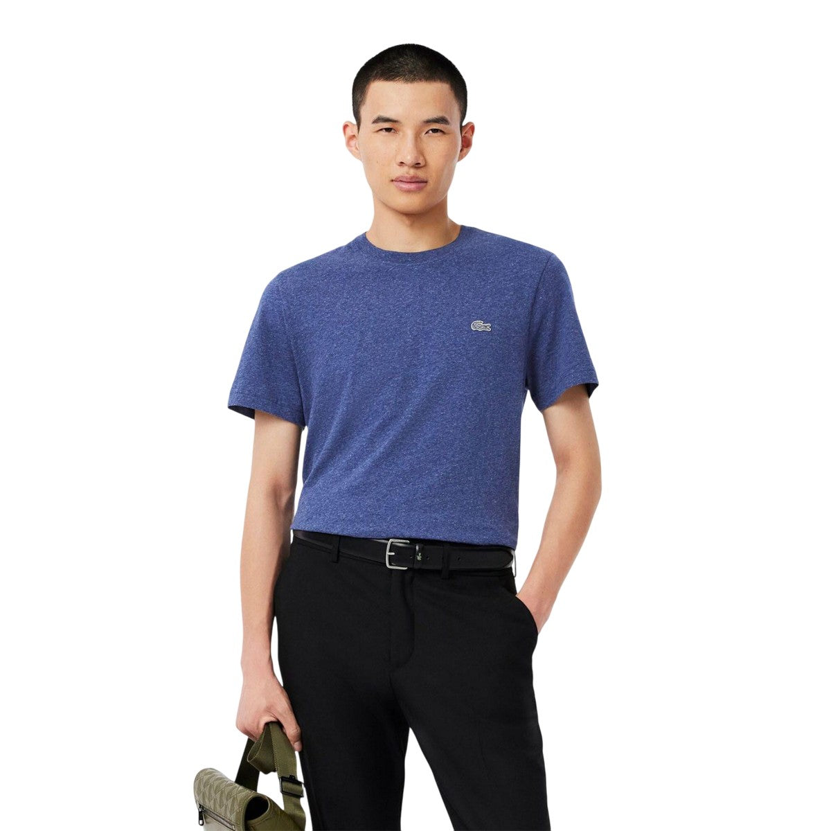 Navy - Pack Shot - Lacoste Mens Mercerised Cotton T-Shirt