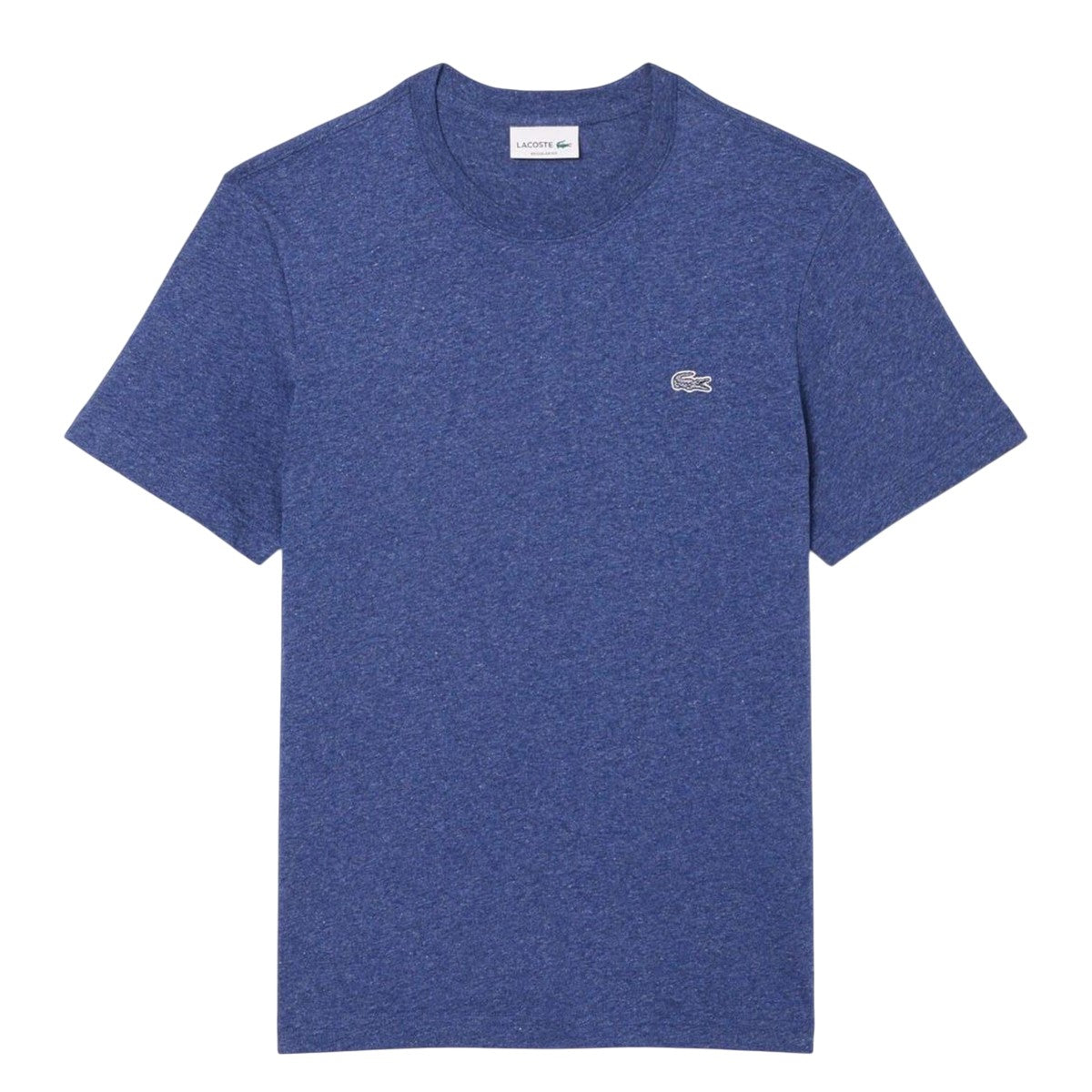 Navy - Front - Lacoste Mens Mercerised Cotton T-Shirt