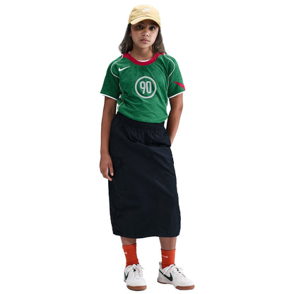 Green-Red - Pack Shot - Nike Childrens-Kids Total 90 Energy Retro Football Jersey
