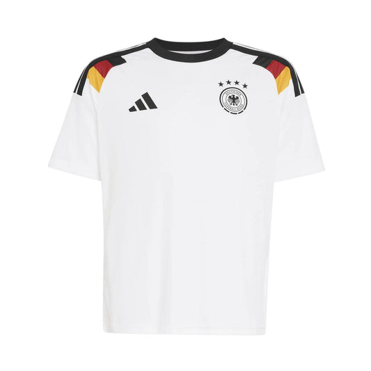 White-Black - Front - Adidas Childrens-Kids 2026 Germany DFB Home Jersey