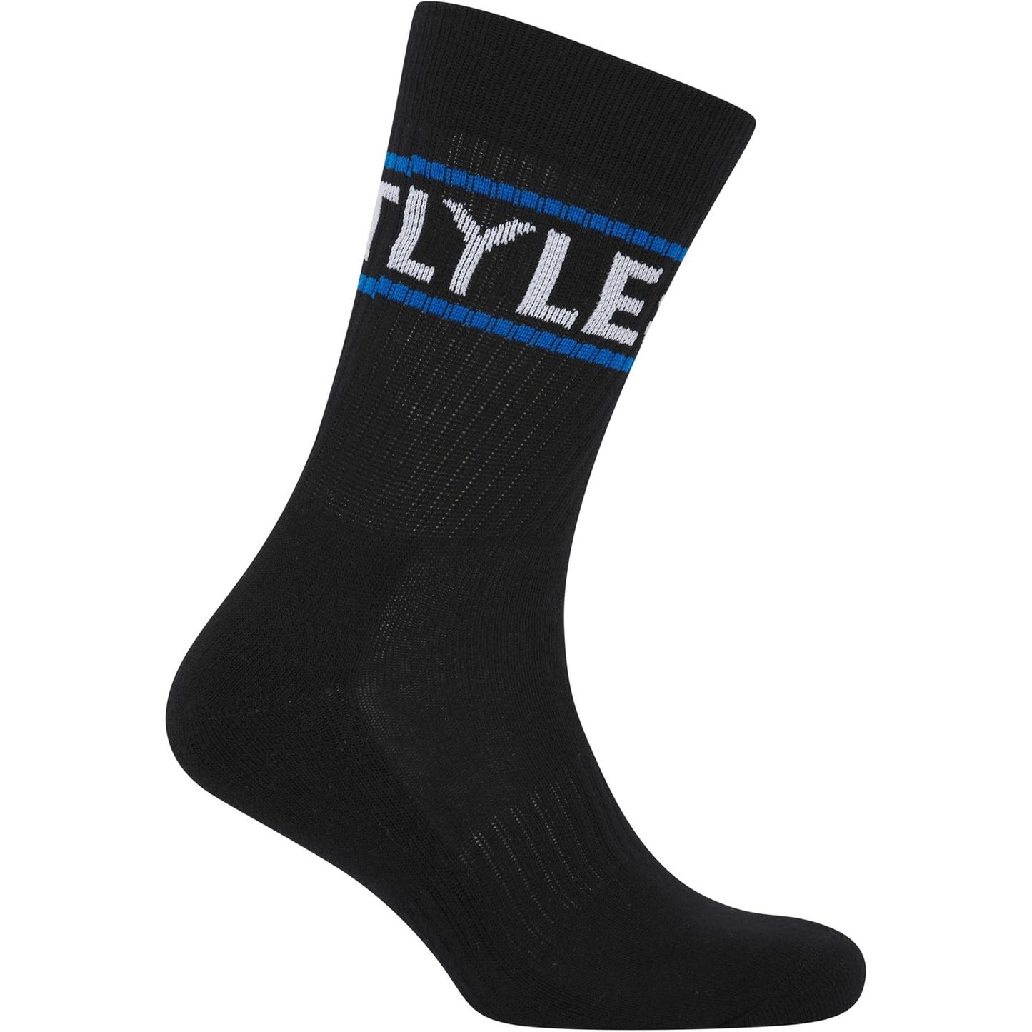 Black - Back - Lyle & Scott Mens Logo Sport Socks (Pack of 3)