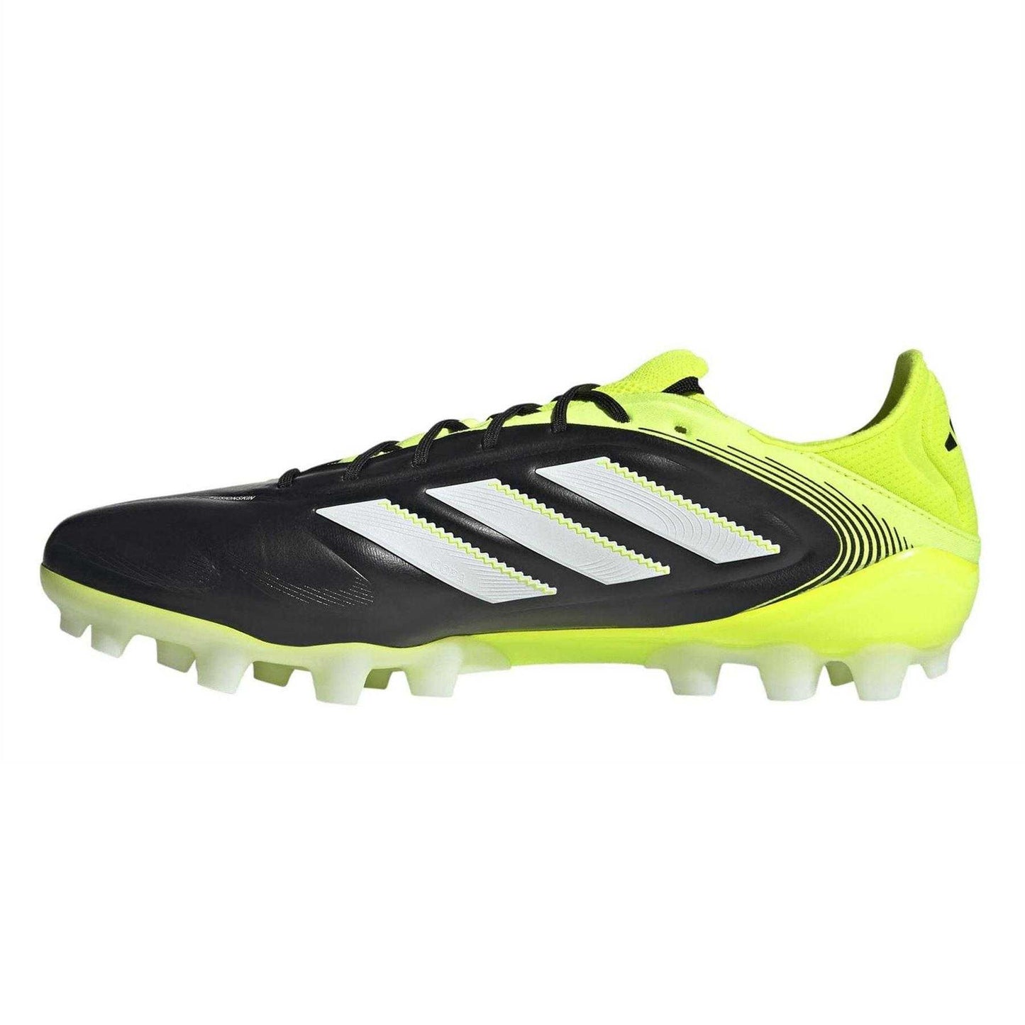 Core Black-Yellow - Side - Adidas Mens Copa Pure III 3 Stripes Lace Up Firm Ground Football Boots