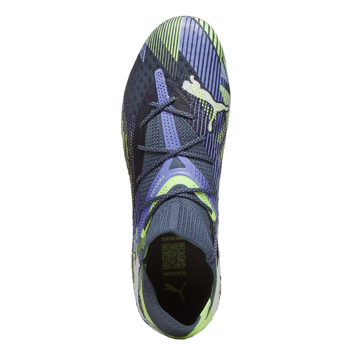 Grey-Multicoloured - Side - Puma Womens-Ladies Future 7 Ultimate Striped Soft Ground Football Boots