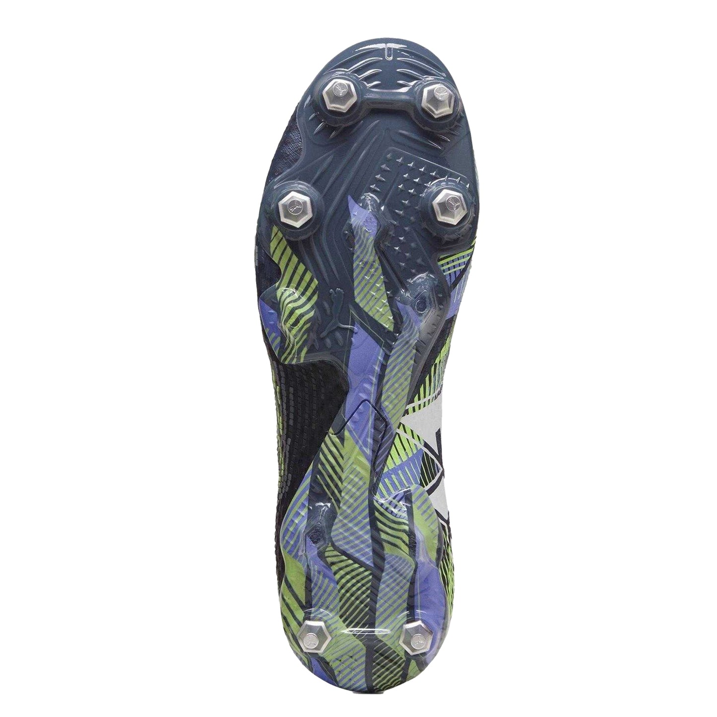 Grey-Multicoloured - Lifestyle - Puma Womens-Ladies Future 7 Ultimate Striped Soft Ground Football Boots