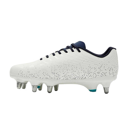 White - Side - Canterbury Mens Stampede Groundbreak Team Soft Ground Rugby Boots