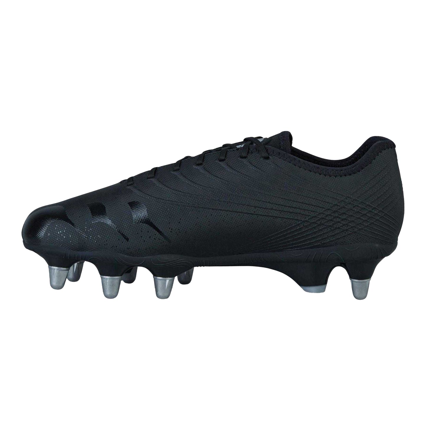 Black-Silver - Back - Canterbury Mens Stampede Groundbreak Pro Lace Up Soft Ground Rugby Boots