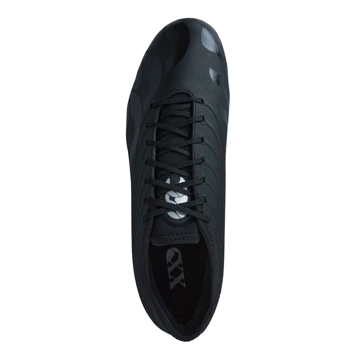 Black-Silver - Side - Canterbury Mens Stampede Groundbreak Pro Lace Up Soft Ground Rugby Boots