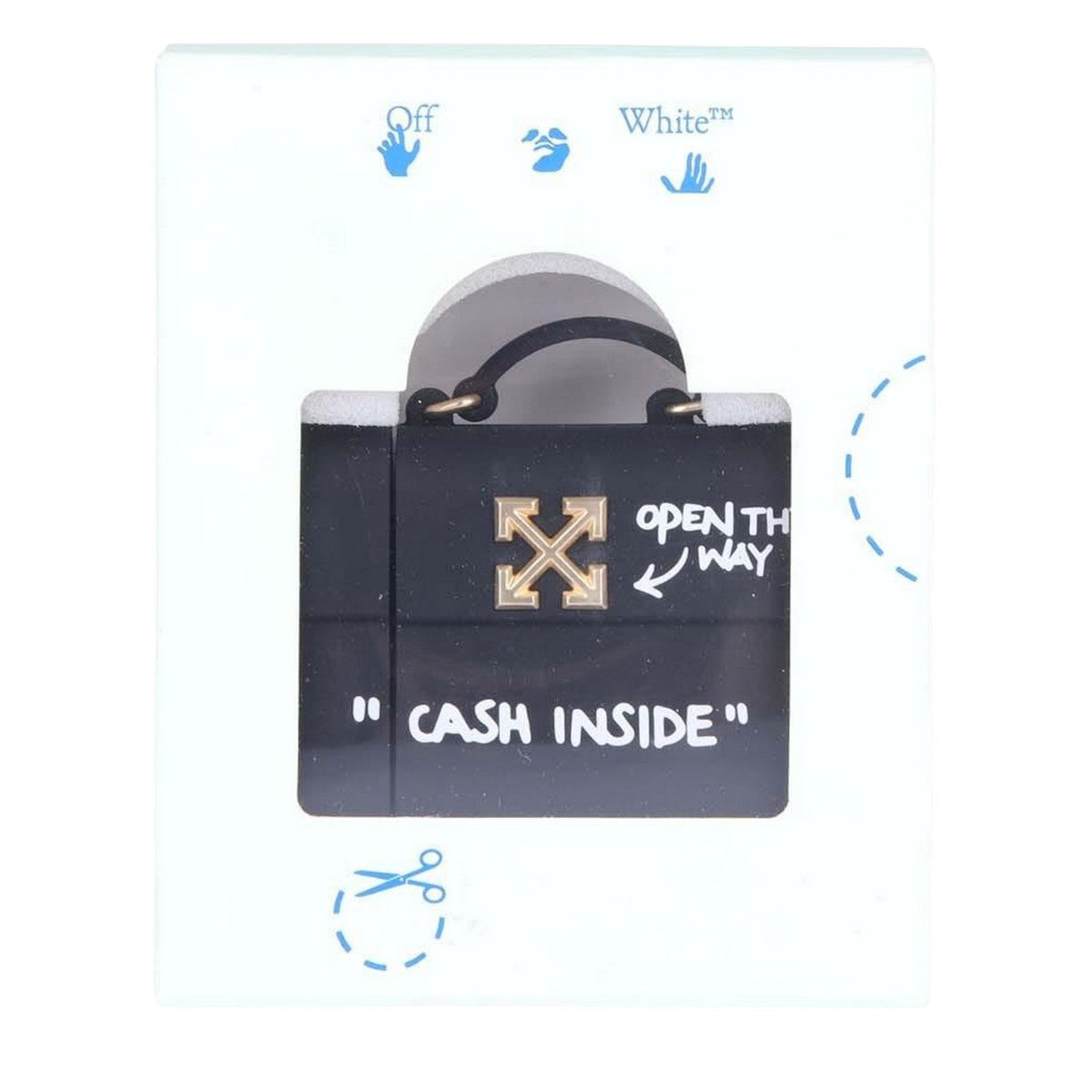 Black-Gold-White - Back - Off White Jitney AirPod Pro Case