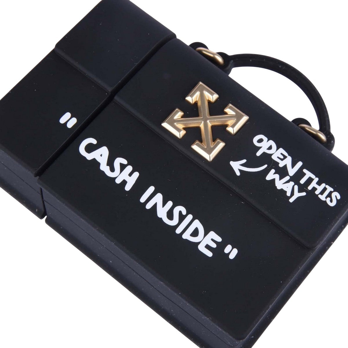 Black-Gold-White - Side - Off White Jitney AirPod Pro Case