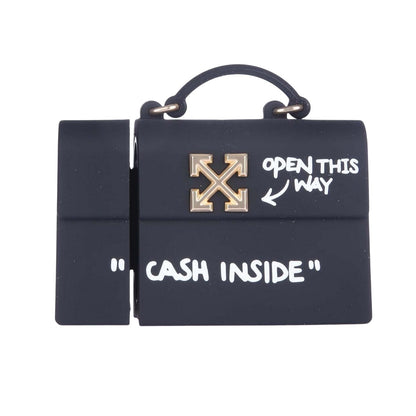 Black-Gold-White - Front - Off White Jitney AirPod Pro Case