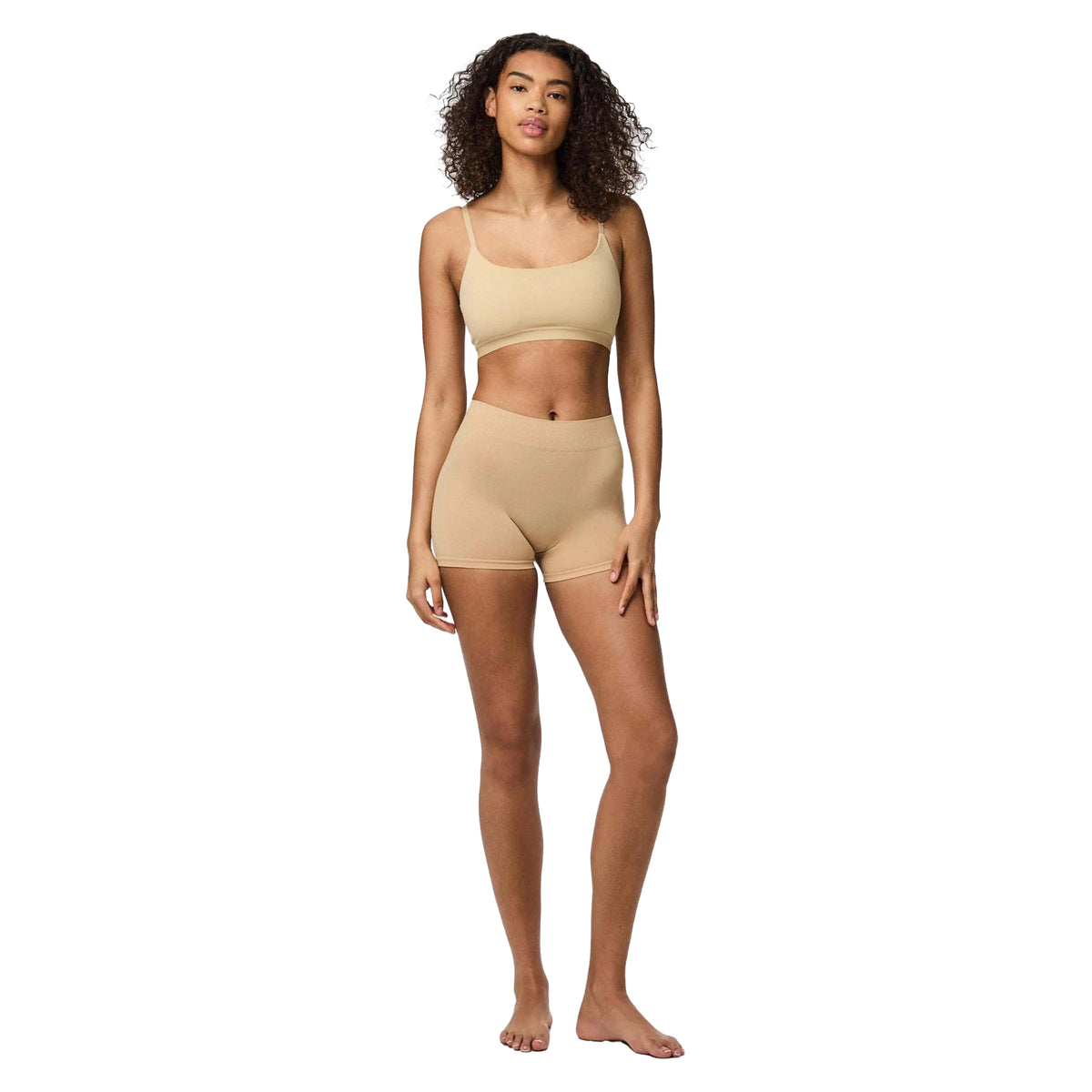 Nature - Pack Shot - Pieces Womens-Ladies London High Waist Cycling Shorts