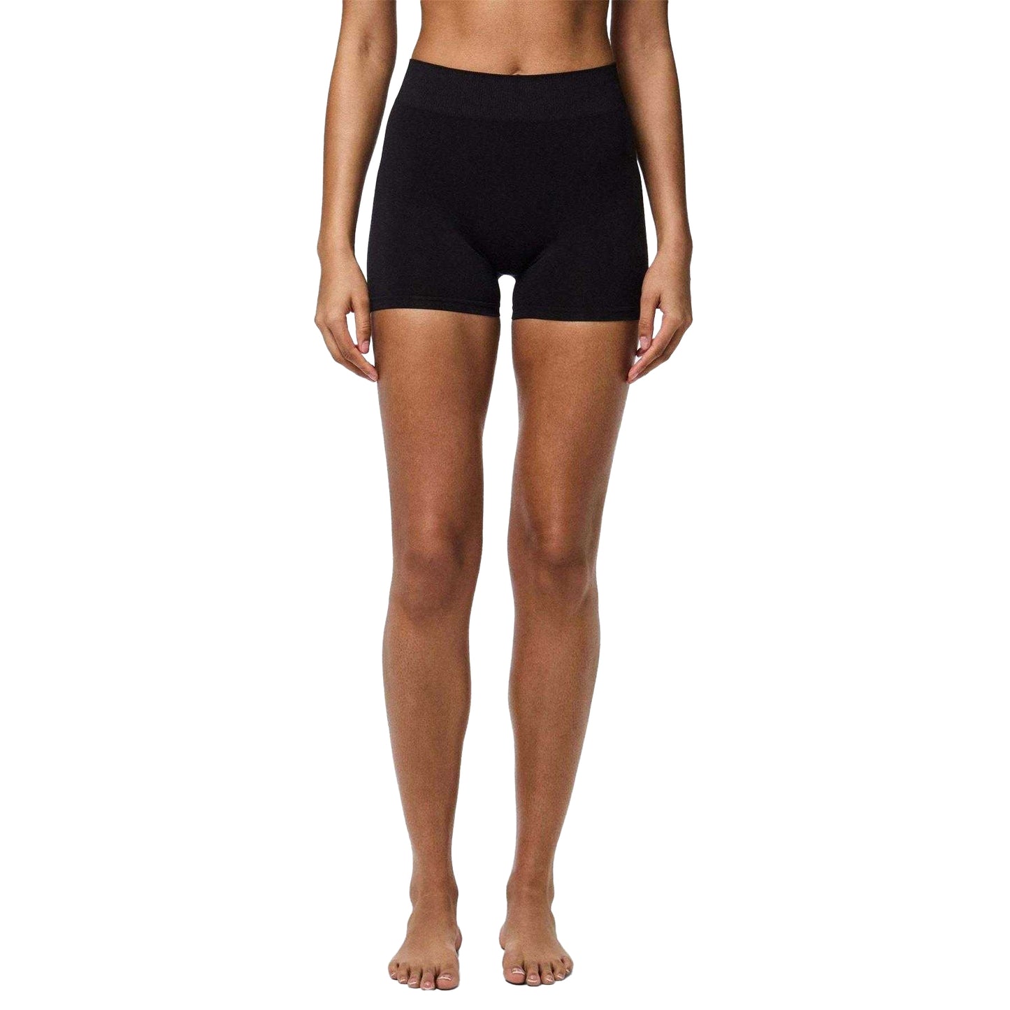 Black - Lifestyle - Pieces Womens-Ladies London High Waist Cycling Shorts
