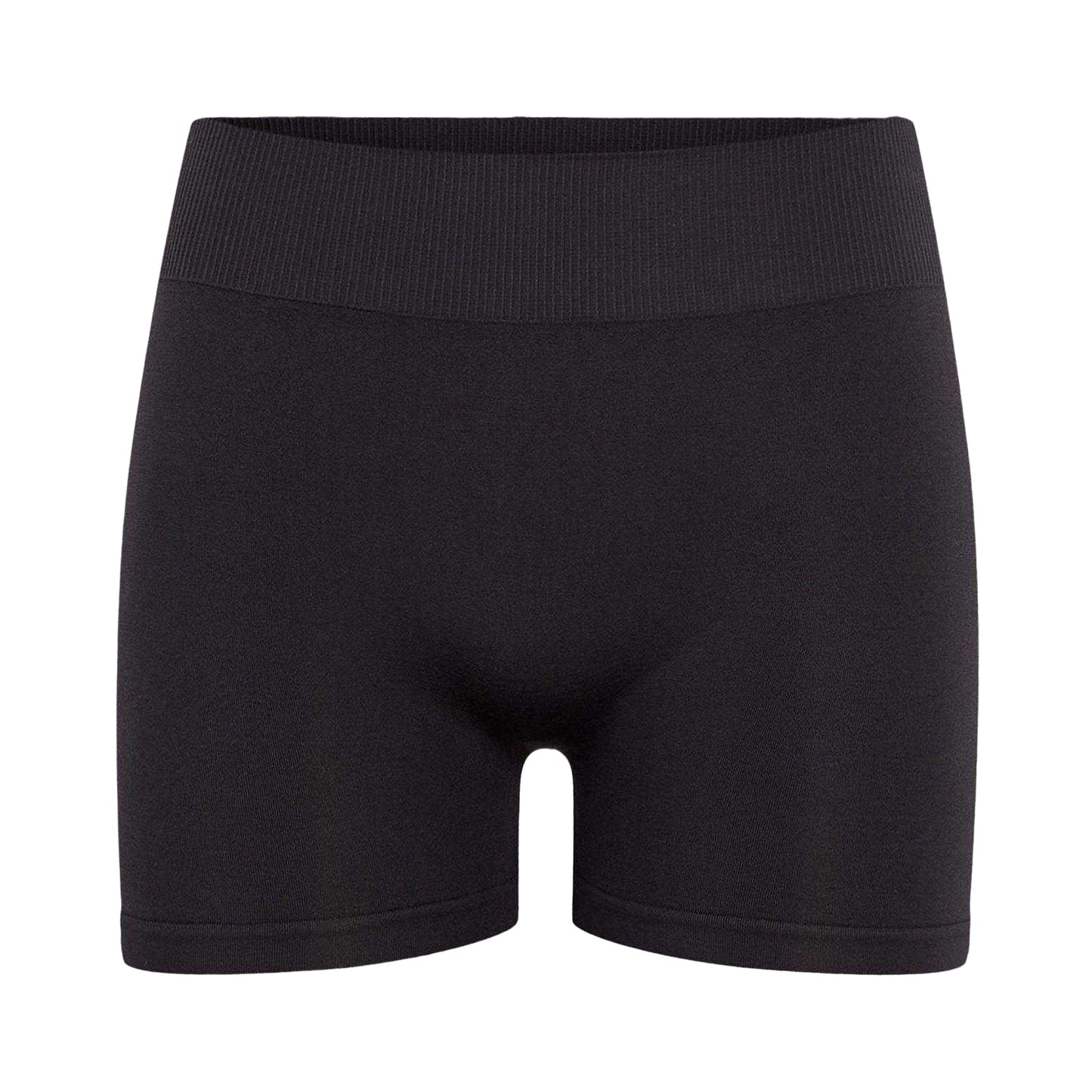 Black - Front - Pieces Womens-Ladies London High Waist Cycling Shorts