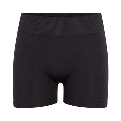 Black - Front - Pieces Womens-Ladies London High Waist Cycling Shorts