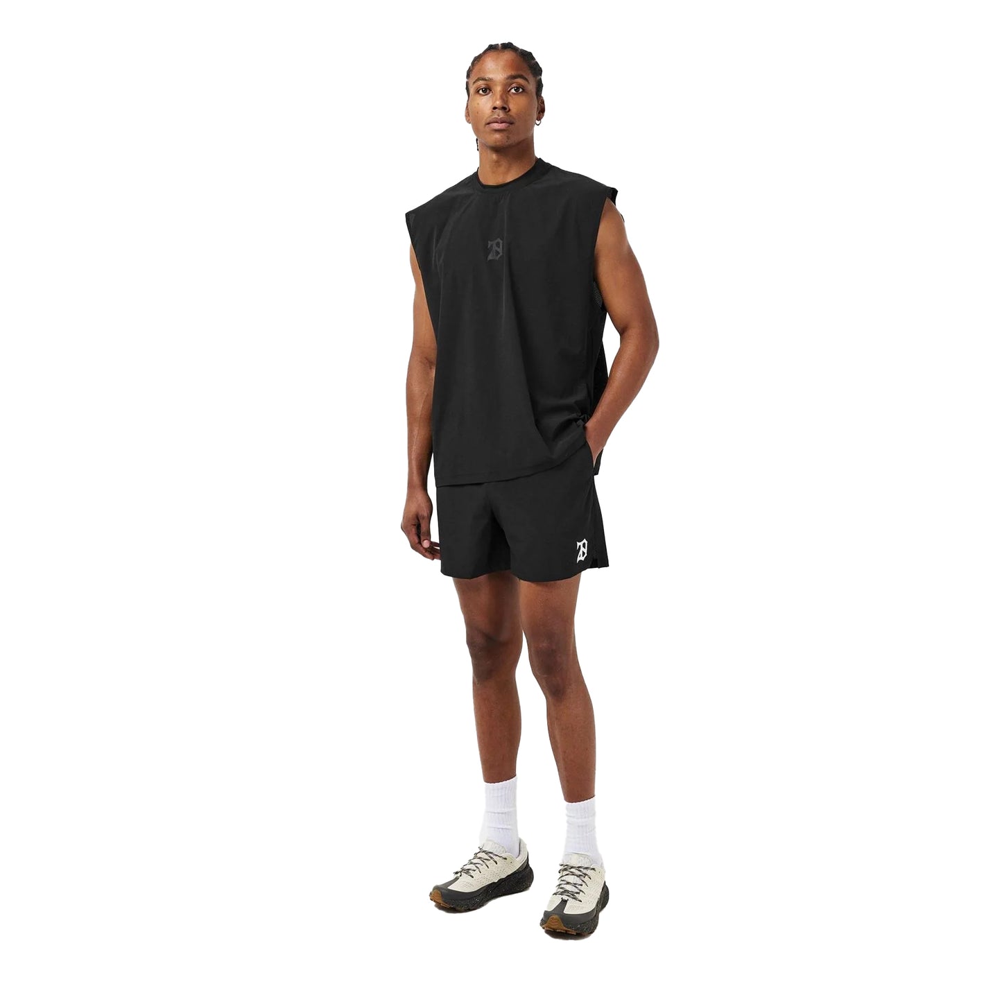 Black - Close up - 28 Club Mens Performance Shorts