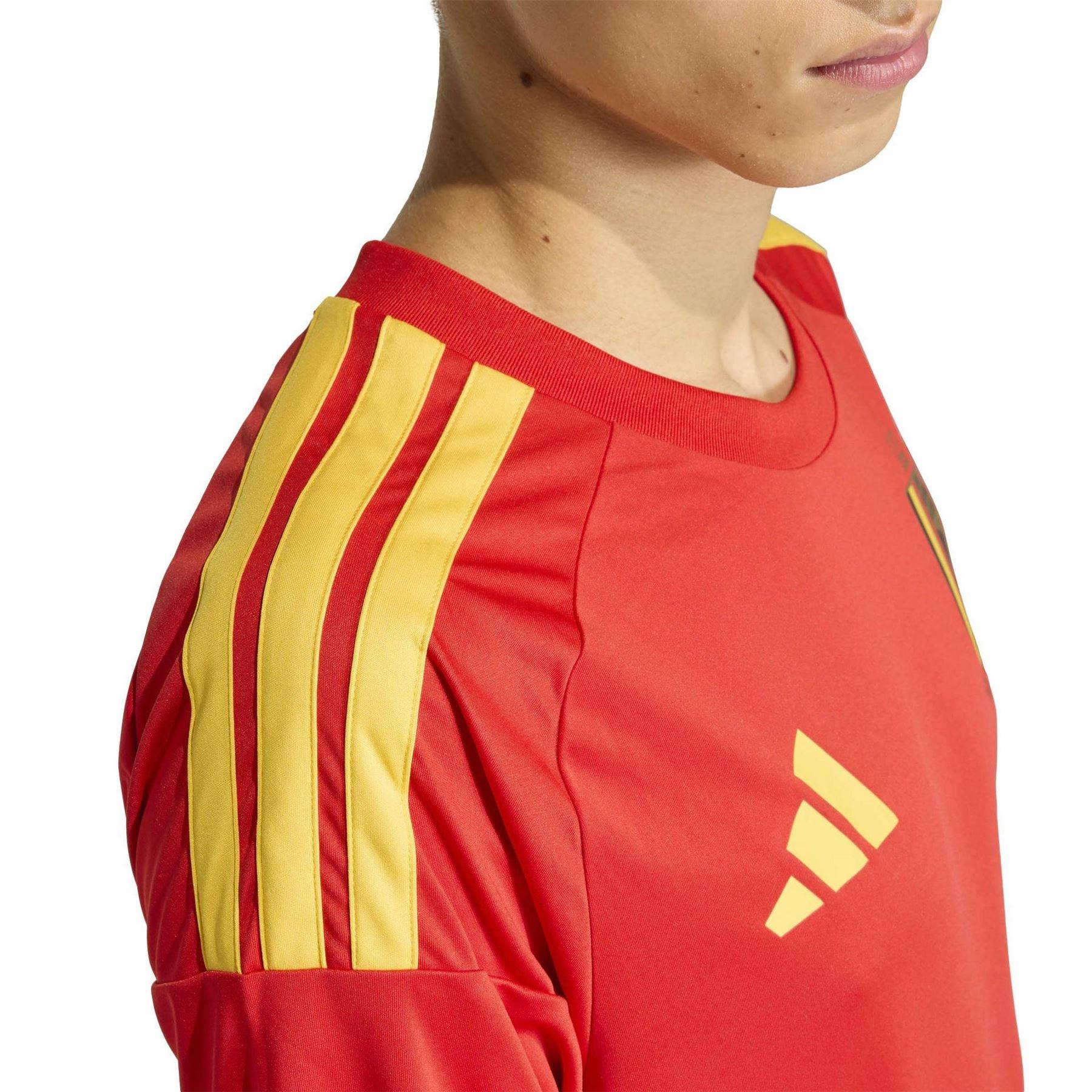 Red-Gold - Side - Adidas Unisex Adult 2026 Belgium Home Jersey
