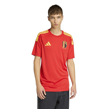 Red-Gold - Lifestyle - Adidas Unisex Adult 2026 Belgium Home Jersey