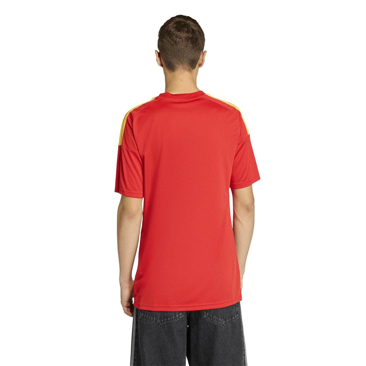 Red-Gold - Pack Shot - Adidas Unisex Adult 2026 Belgium Home Jersey